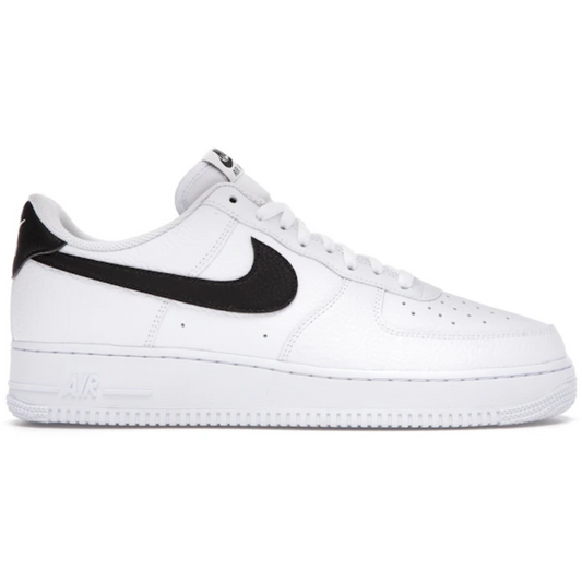 Nike Air Force 1 Low '07 White Black Pebbled Leather